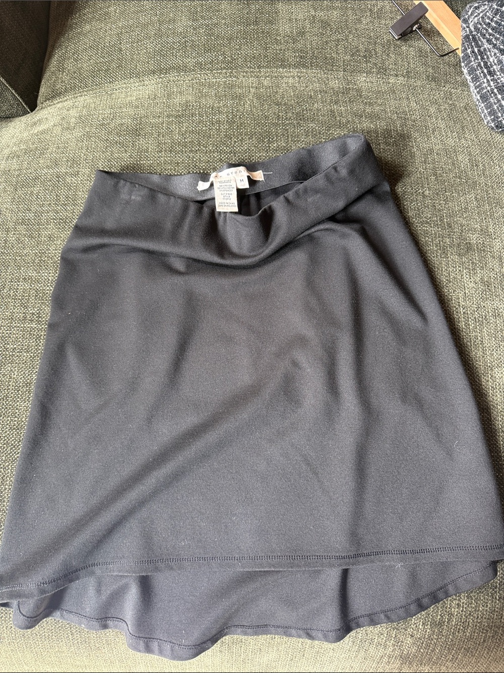 Max Studio Black A-Line Skirt